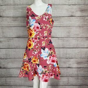 NEW Love...Ady L Sleeveless Fit & Flare Floral Mini Dress Summer Sundress $138